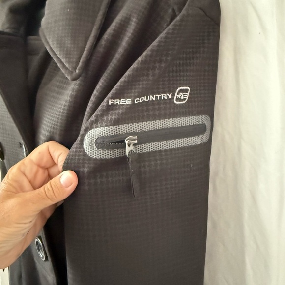 Free Country Women's Sz L Water Resistant Peacoat Faux Fur Lined Double Breast - Picture 3 of 7